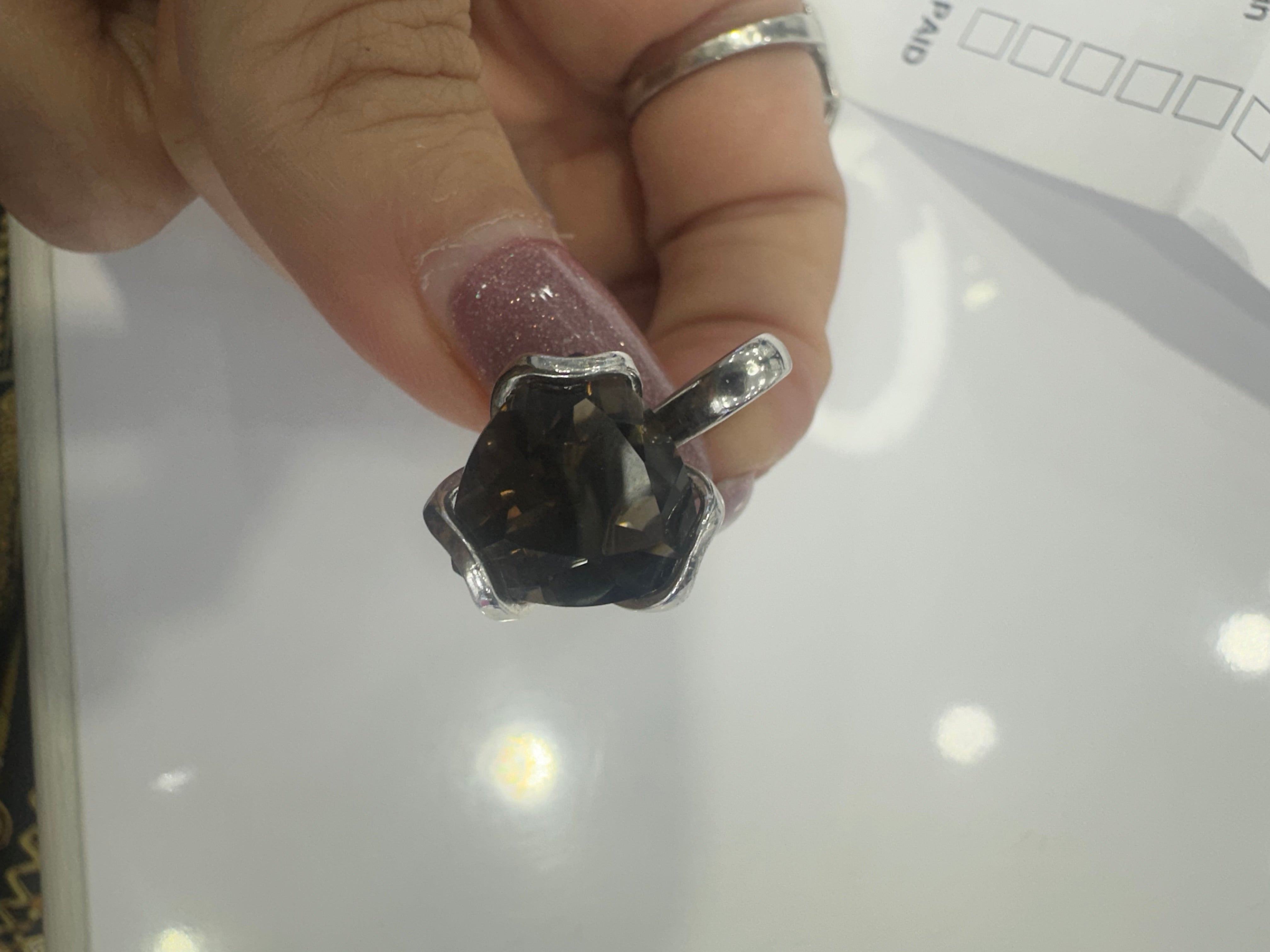 Nessy_Vl Smokey quartz earrings