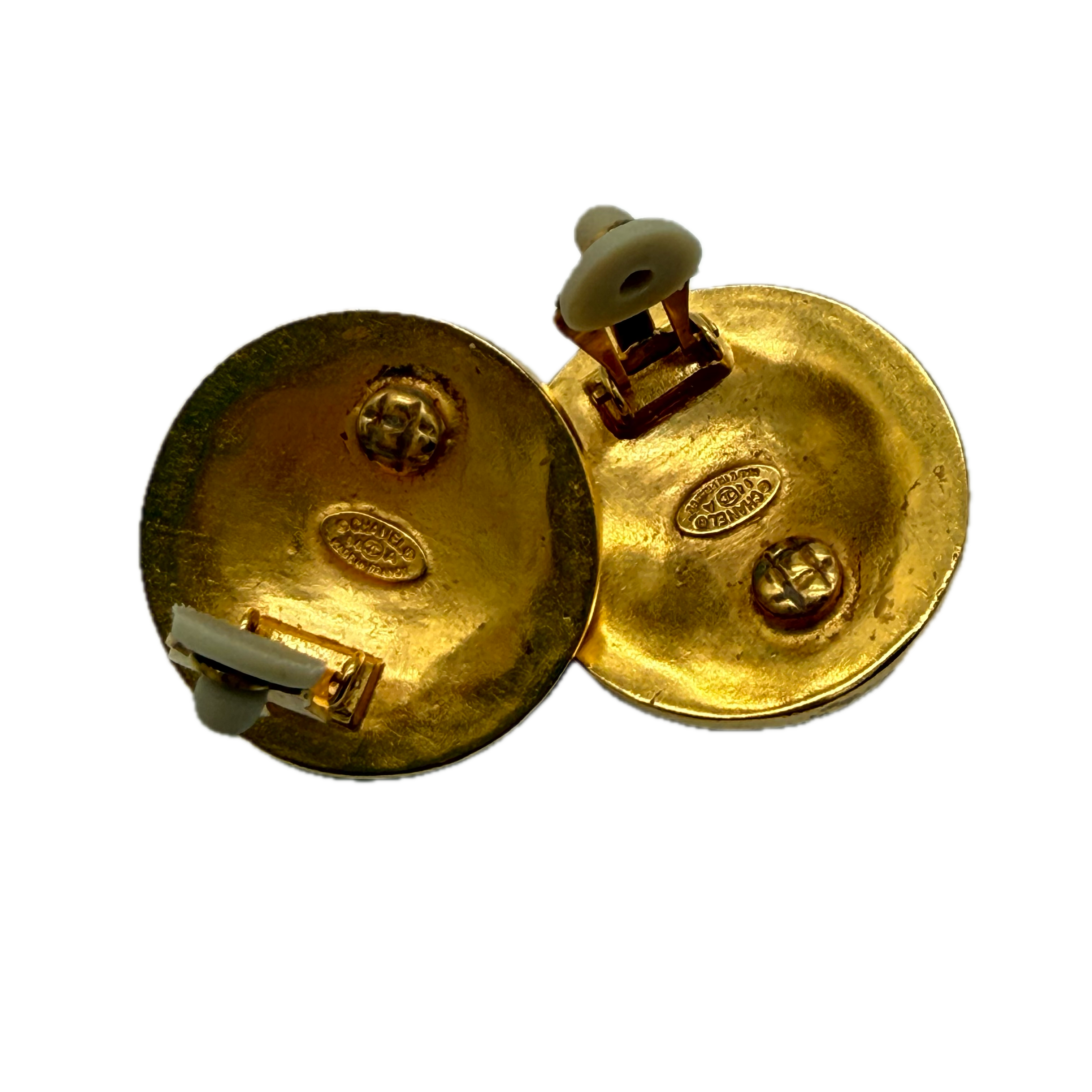 Chanel | CC Logo Clip-on Earrings | Gold Plated