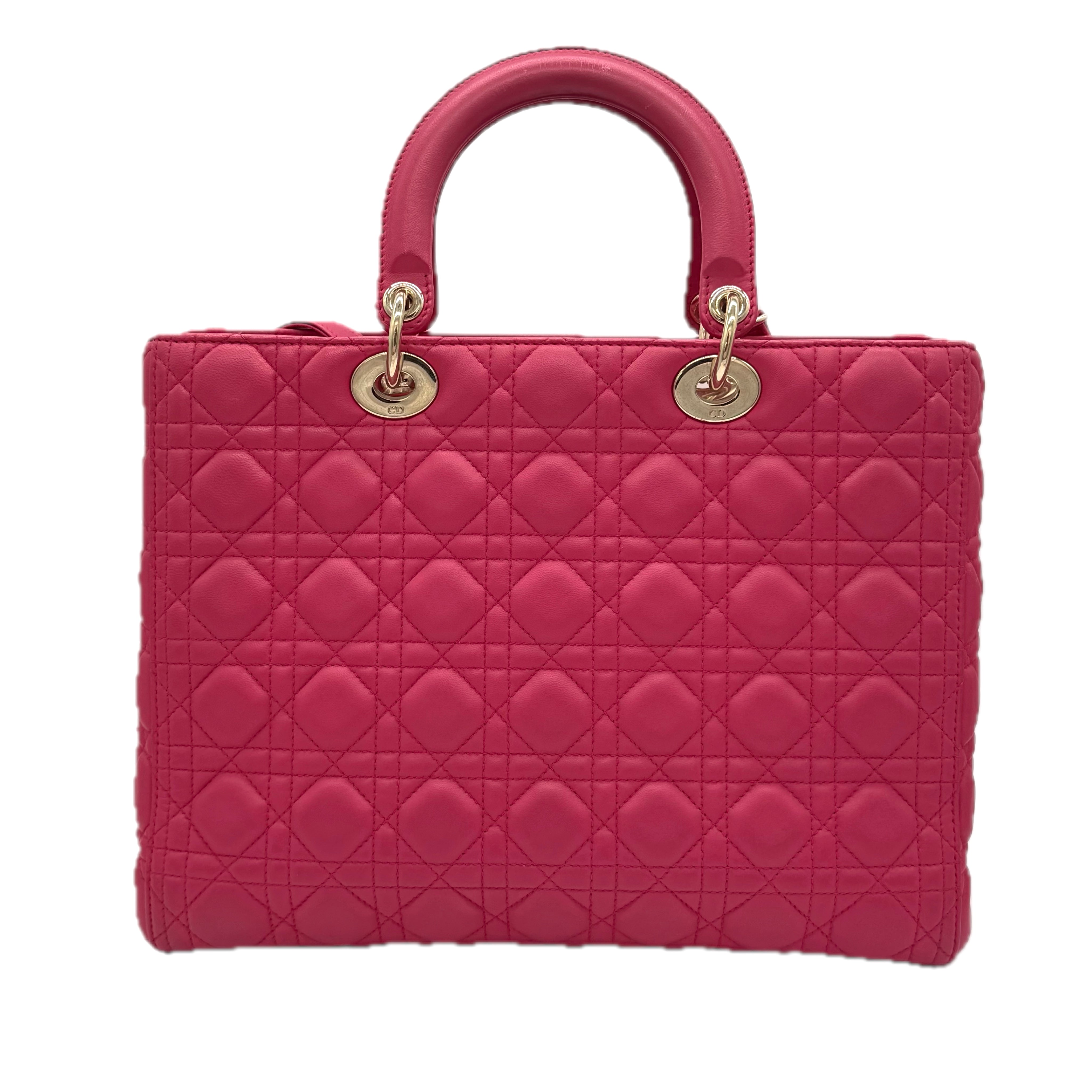 Christian Dior | Lady Dior Handbag | Leather | Gold Hardware