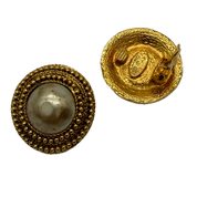Chanel | Faux Pearl Earrings | Gold Plated