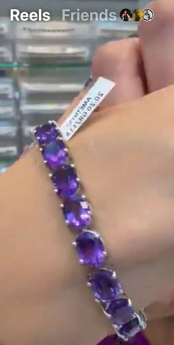 Skullykc11 amethyst bracelet