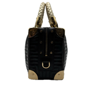 Versace | Greca Satchel Handbag | Nappa Leather |Gold Hardware