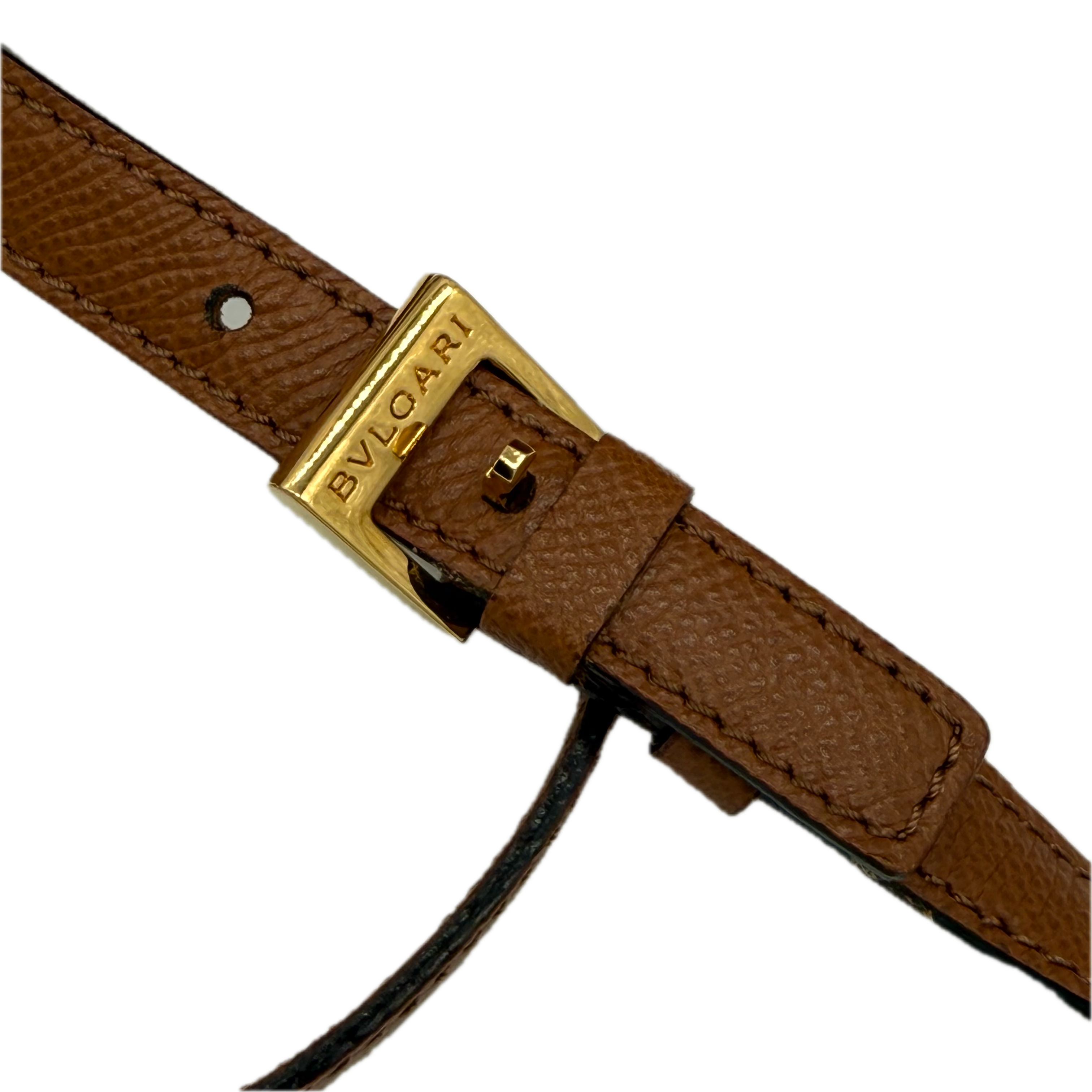 Bvlgari | Turn-lock Clasp HandBag | Leather |Gold Hardware