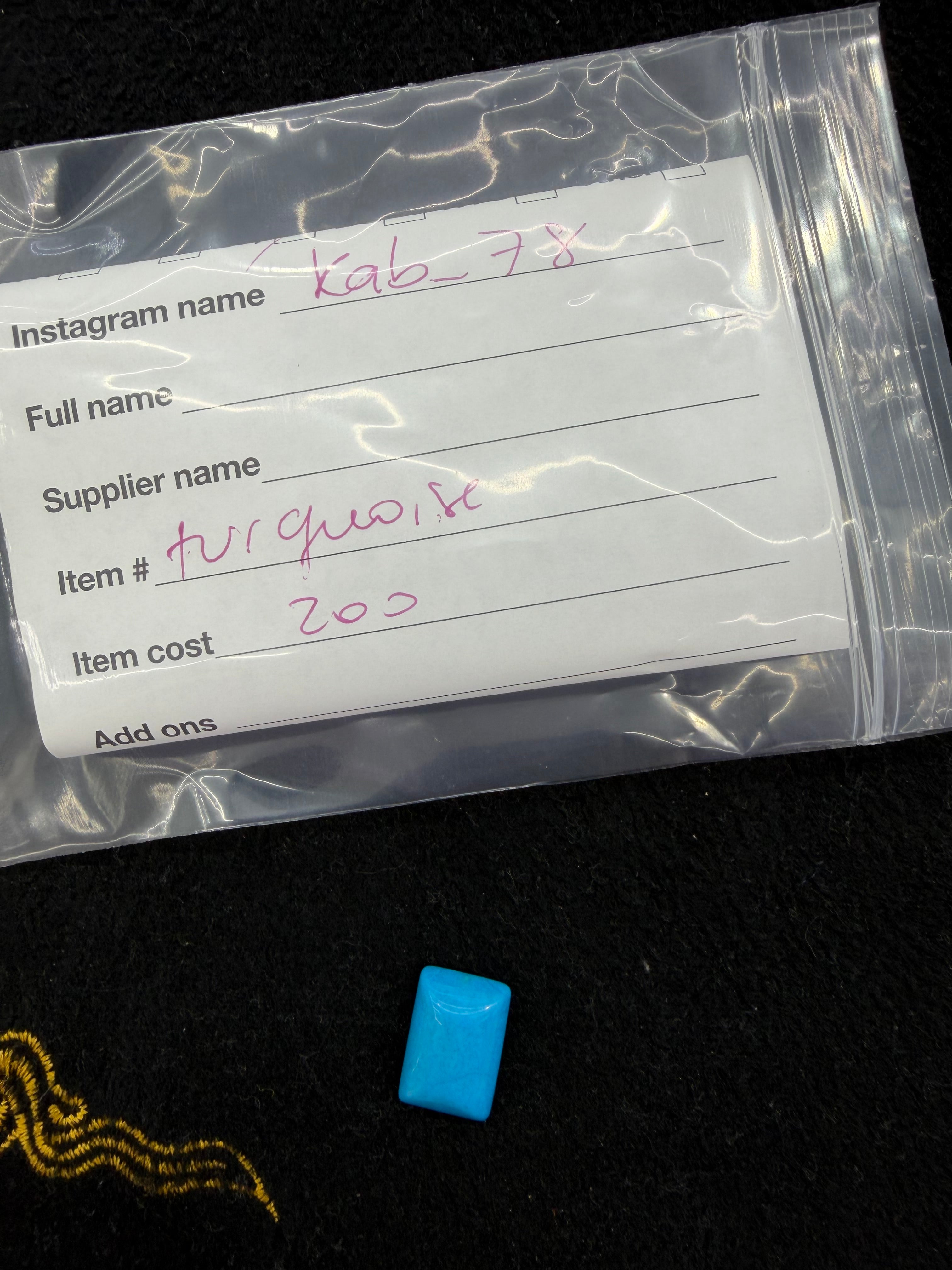 Kab_78 turquoise stone