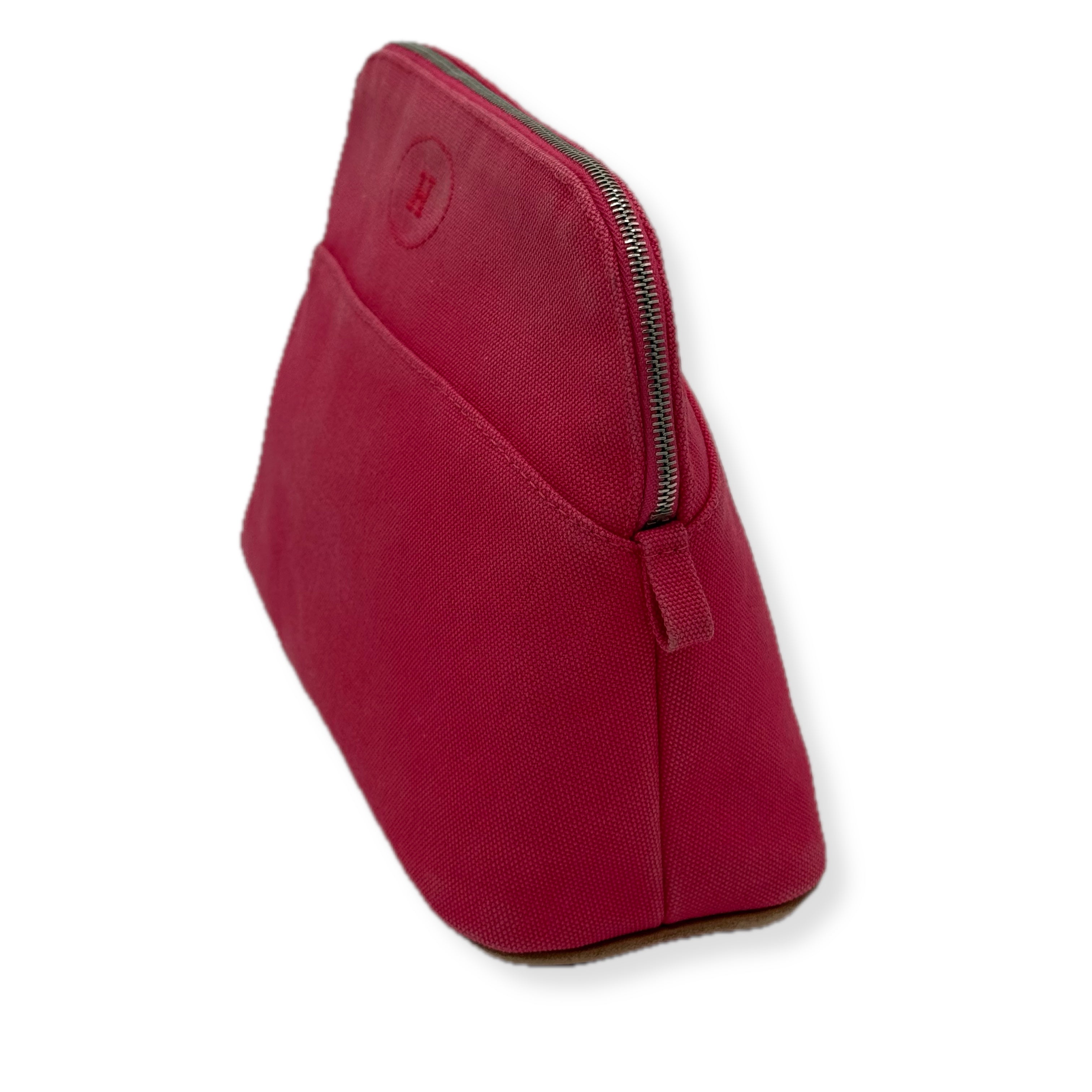 Hermes | Bolide Pouch | Canvas | Silver Hardware