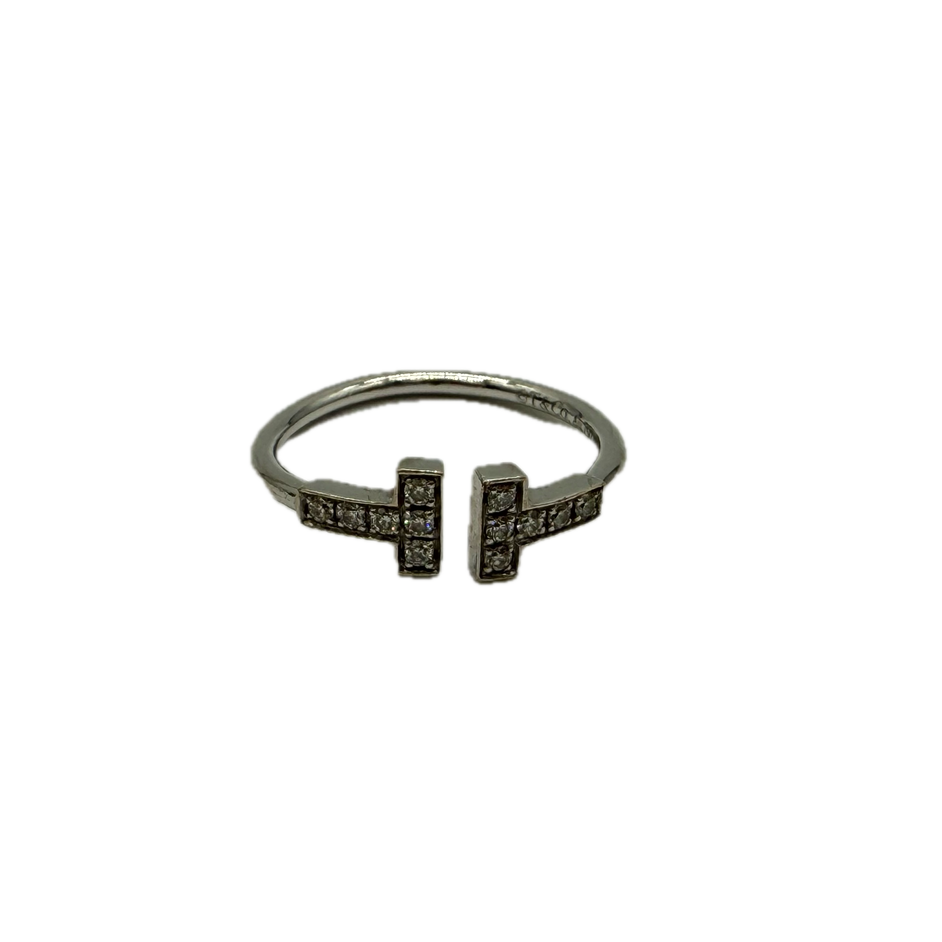 Tiffany & Co | T Diamond Wire Ring | White Gold