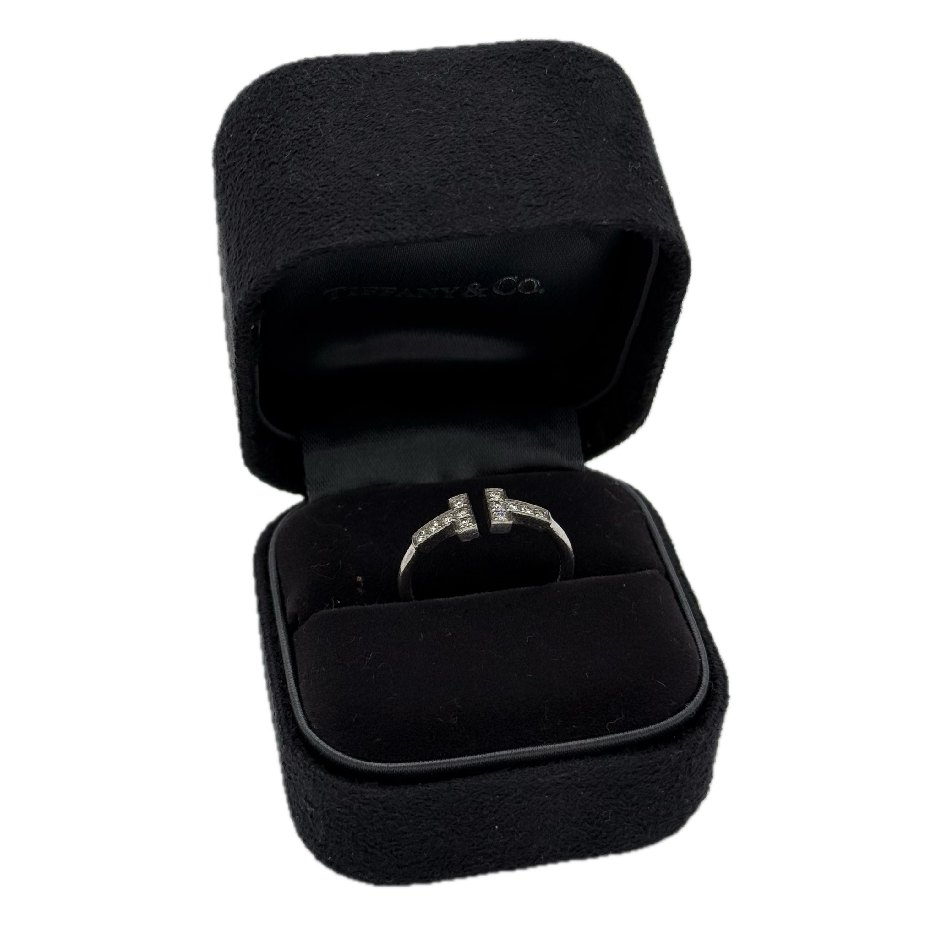 Tiffany & Co | T Diamond Wire Ring | White Gold