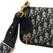 Dior | Navy Monogram Dioraddict | Canvas | Gold Hardware