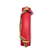 Gucci | Padlock Small Shoulder Bag | GG Supreme Canvas and Red Leather | Gold-Tone Hardware