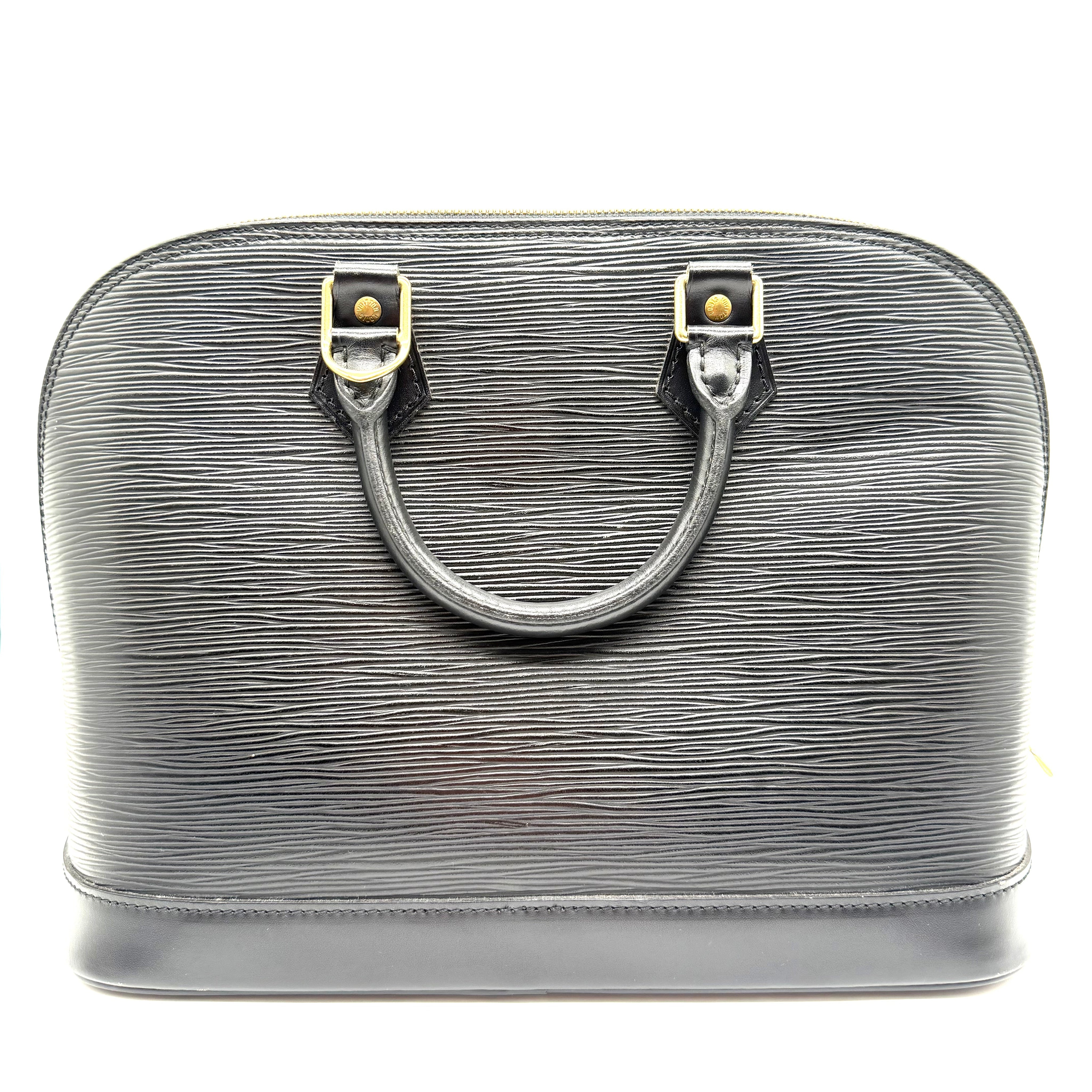 Louis Vuitton | Alma PM Handbag | Black Epi Leather | Gold-Tone Hardware