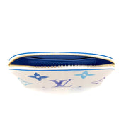 Louis Vuitton By The Pool Pochette Cosmétique | White & Blue Monogram Giant | Gold-Tone Hardware