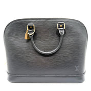 Louis Vuitton | Alma PM Handbag | Black Epi Leather | Gold-Tone Hardware