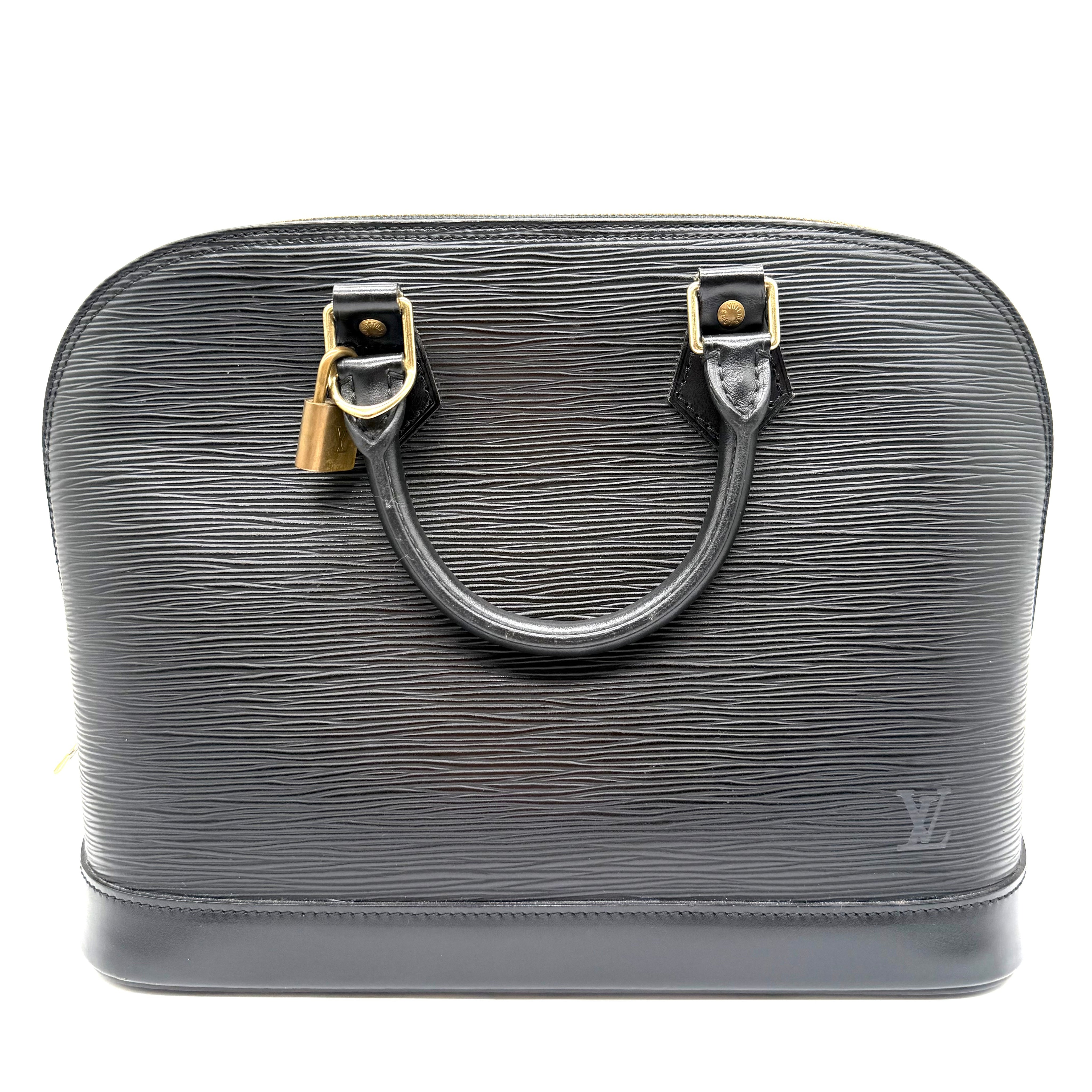 Louis Vuitton | Alma PM Handbag | Black Epi Leather | Gold-Tone Hardware