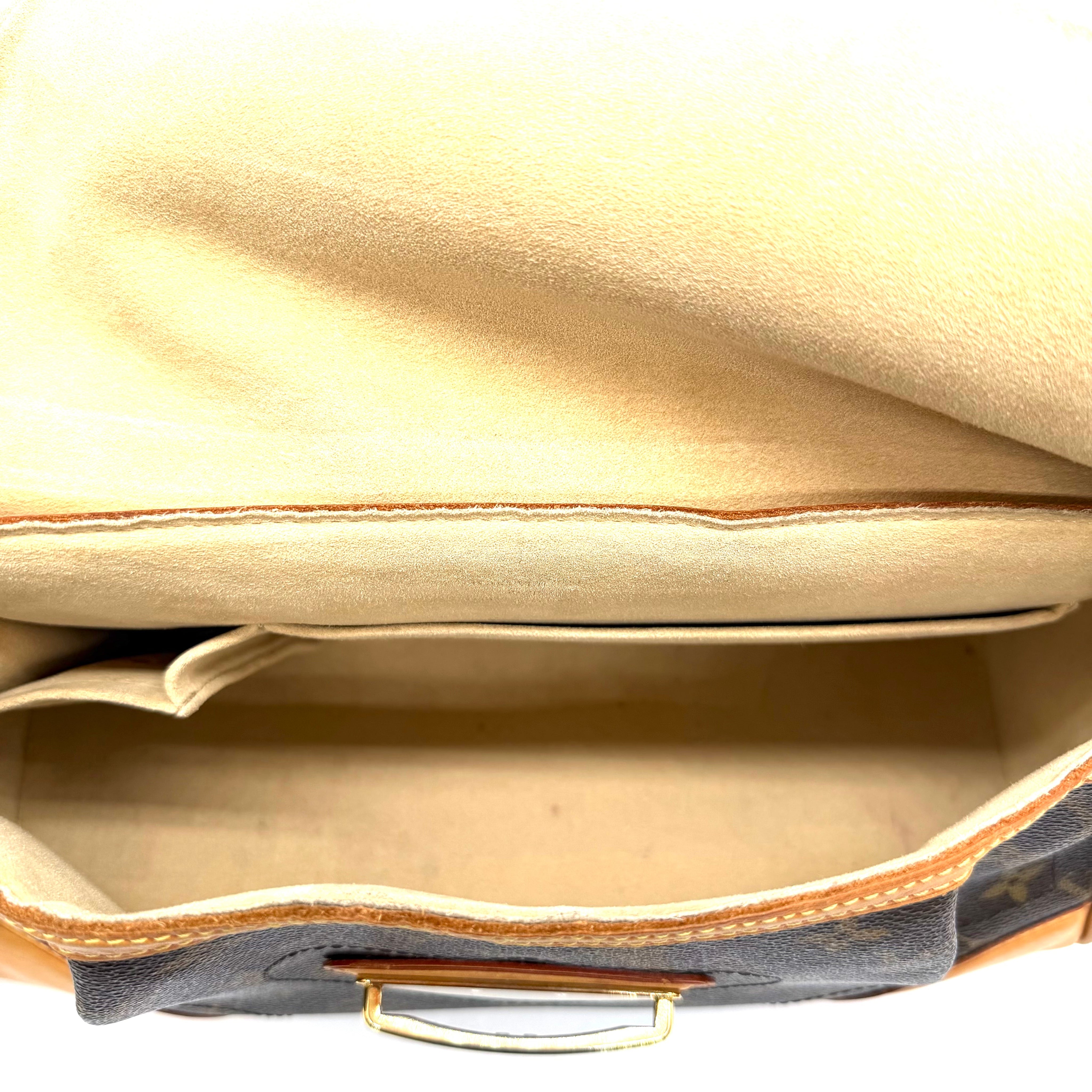 Louis Vuitton Beverly GM Shoulder Bag | Monogram Canvas & Vachetta Leather | Gold-Tone Hardware