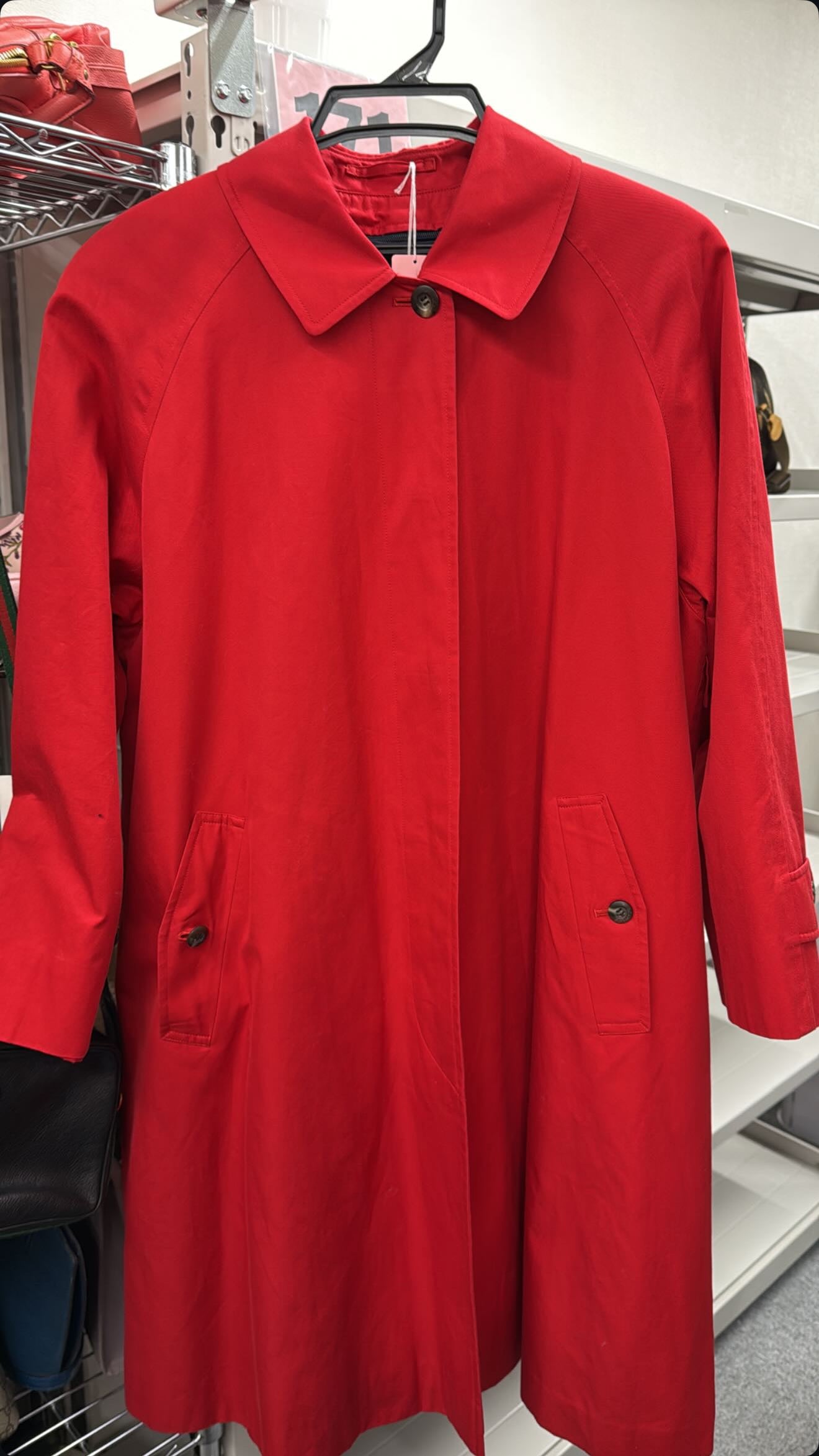 Burberry Red Trenchcoat