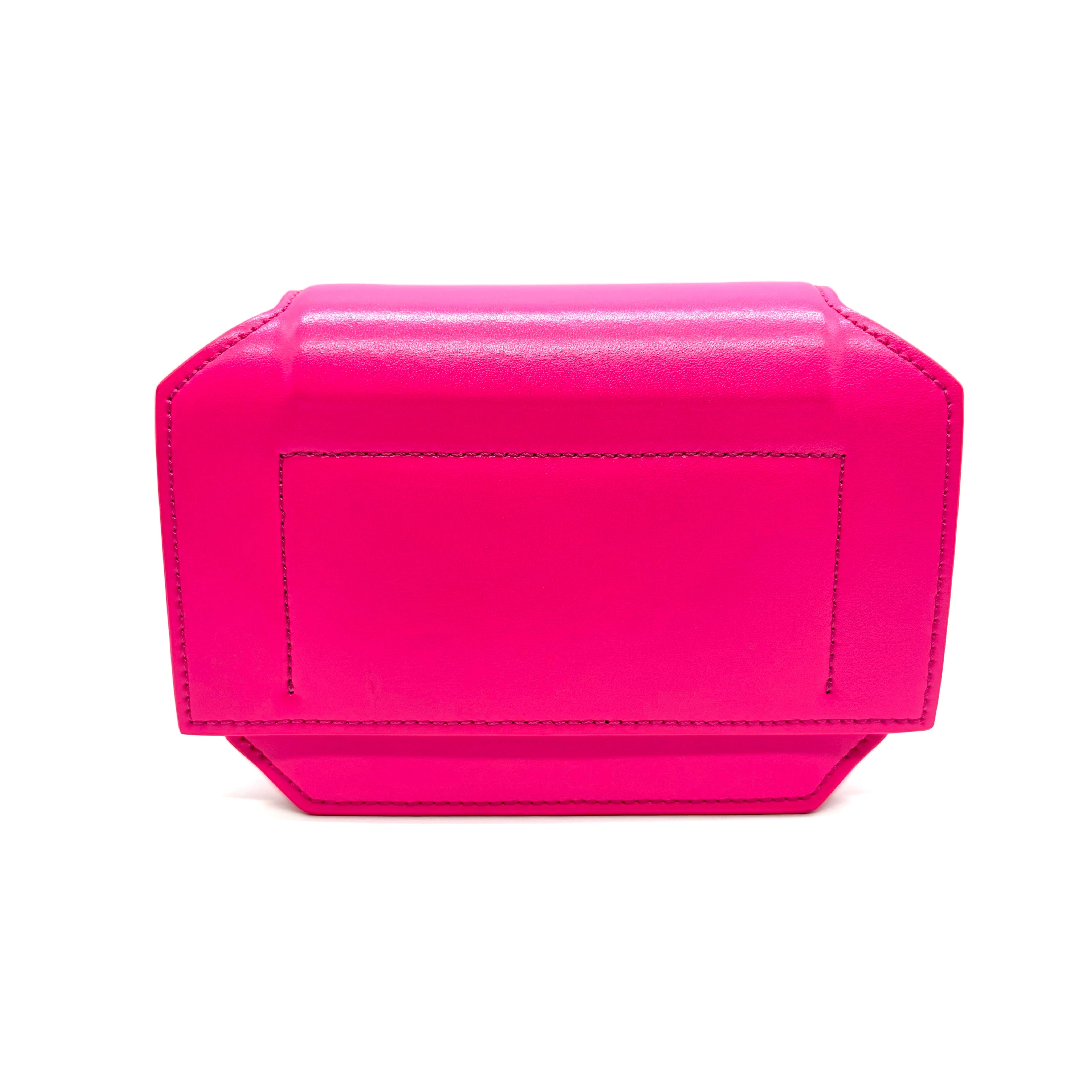 Givenchy Bow Cut Chain Shoulder Bag | Fuchsia Pink Leather | Silver-Tone Hardware