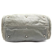Chloé Paddington Handbag | Metallic Grey Leather | Silver-Tone Hardware (29cm)