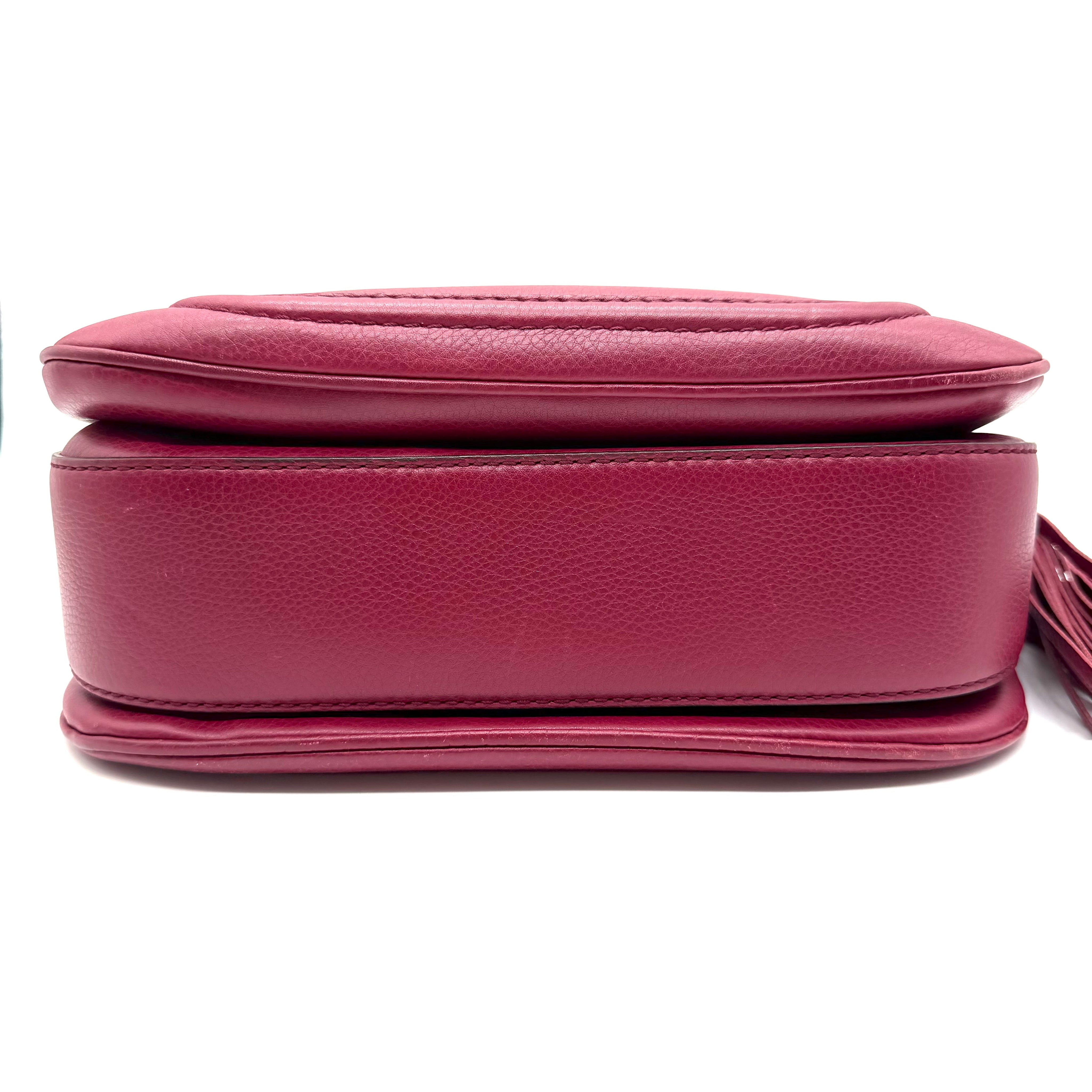 Gucci Bamboo Top Handle Bag | Burgundy Leather | Gold-Tone Hardware