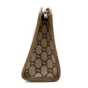 Gucci Vintage GG Plus Monogram Clutch | Beige & Brown | Gold-Tone Hardware (27cm)
