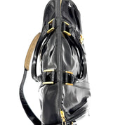 Chanel | Vintage CC Boston Bag | Black Patent Leather | Gold-Tone Hardware