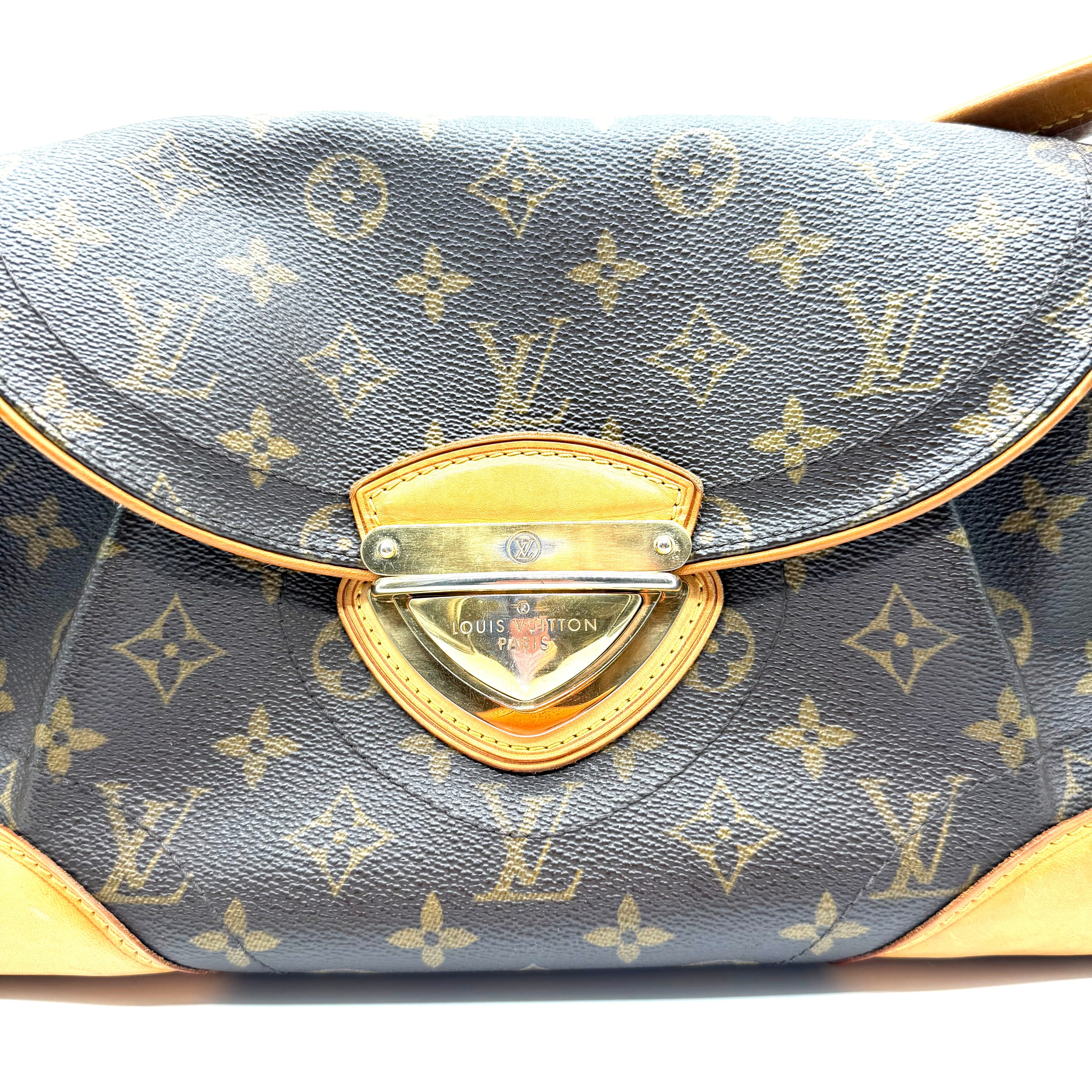 Louis Vuitton Beverly GM Shoulder Bag | Monogram Canvas & Vachetta Leather | Gold-Tone Hardware