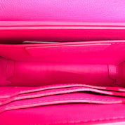 Givenchy Bow Cut Chain Shoulder Bag | Fuchsia Pink Leather | Silver-Tone Hardware