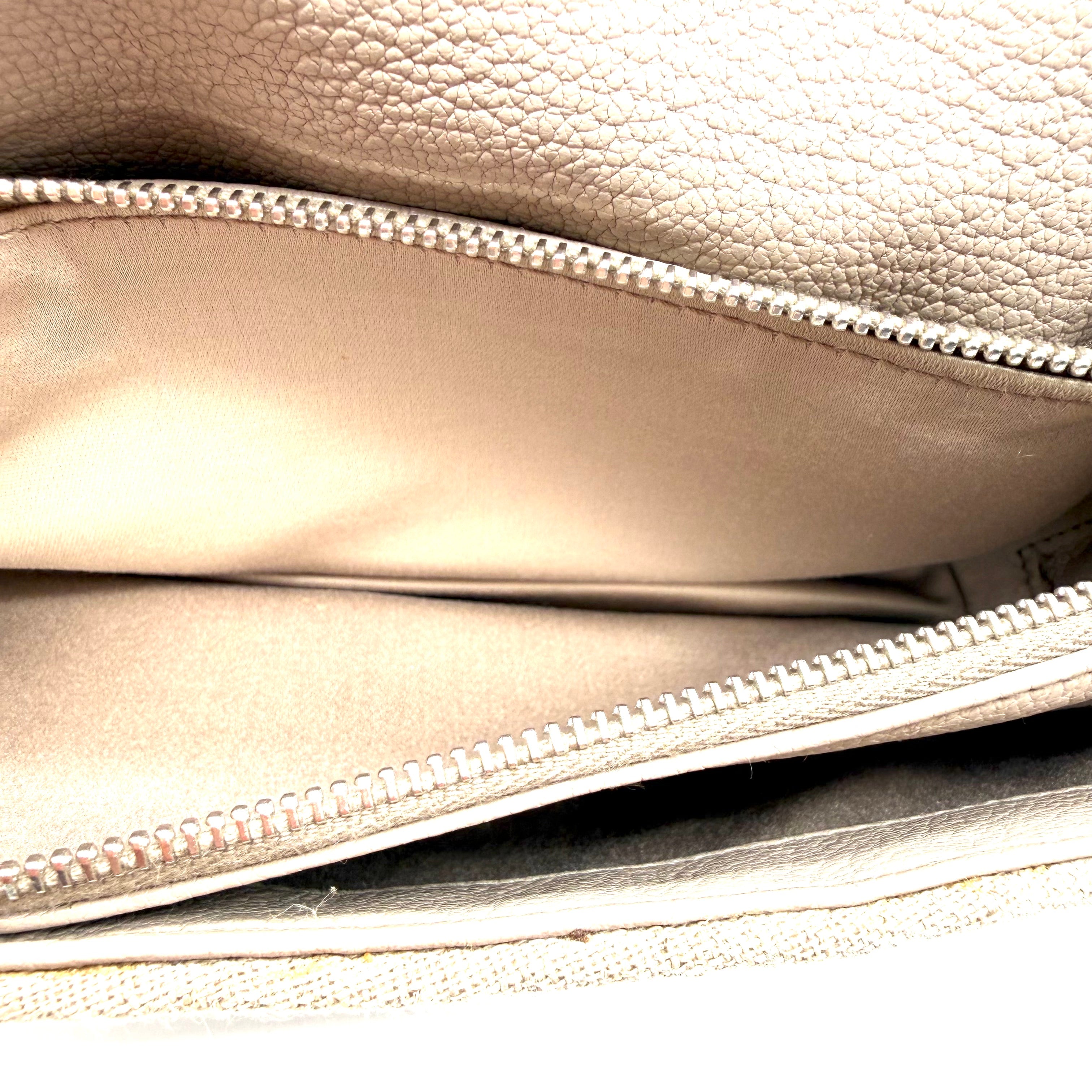 Miu Miu | Crystal Pleated Shoulder Bag | Beige Linen | Silver-Tone Hardware (22cm)