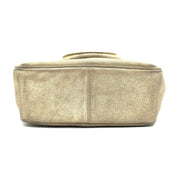Céline Boogie Handbag | Metallic Gold Suede | Gold-Tone Hardware
