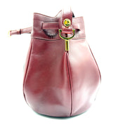 Cartier | Must de Cartier Vintage Bucket Shoulder Bag | Burgundy Leather | Gold-Tone Hardware