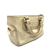 Céline Boogie Handbag | Metallic Gold Suede | Gold-Tone Hardware