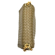 Bottega Veneta | Olimpia Shoulder Bag | Olive Intrecciato Nappa Leather | Gold-Tone Hardware