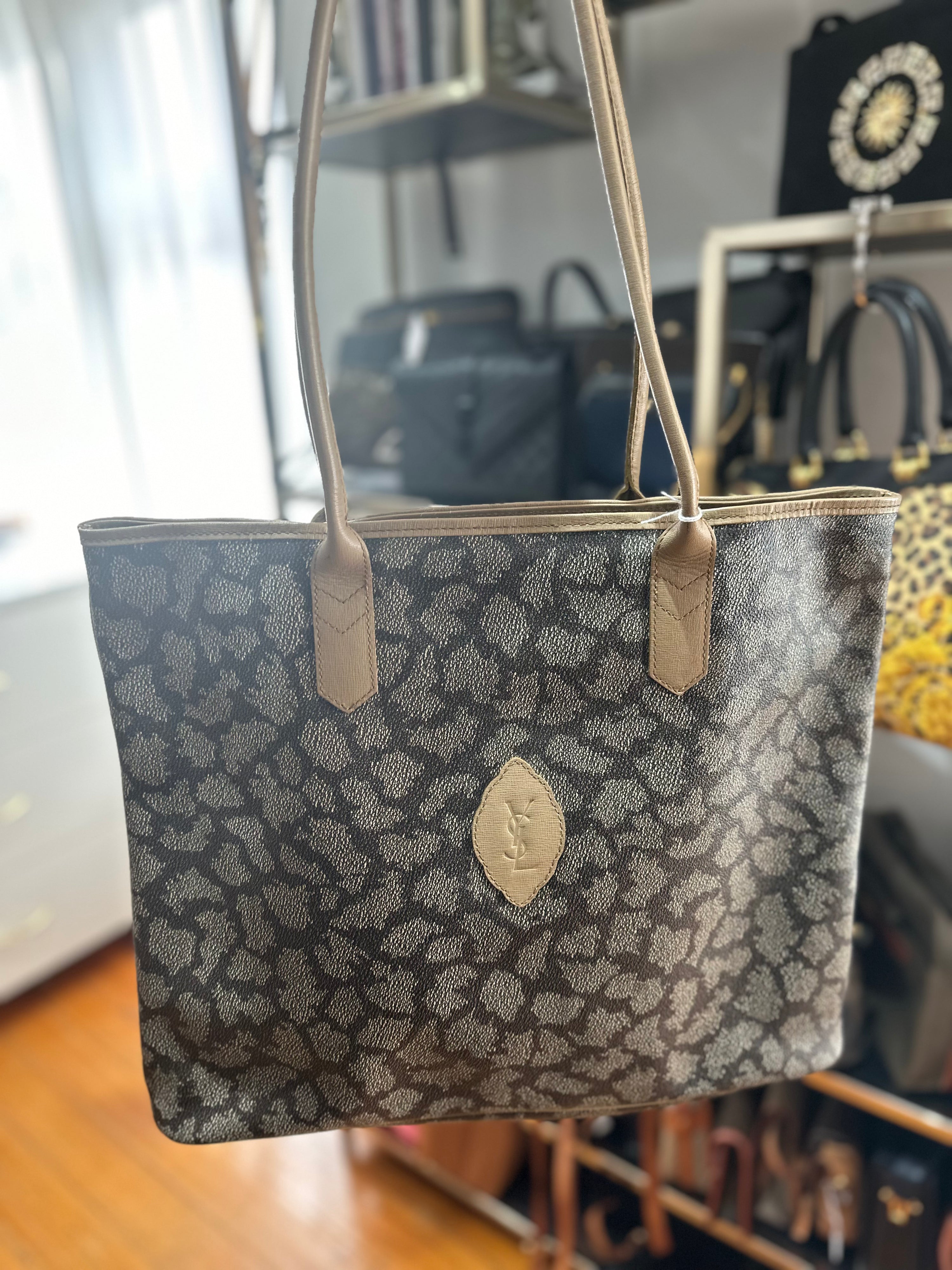 YSL Patterned Tote Bag