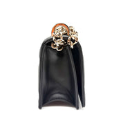 Dior Diorama Flap Shoulder Bag | Black Archicannage Leather | Gold-Tone Hardware