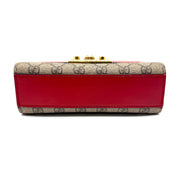 Gucci | Padlock Small Shoulder Bag | GG Supreme Canvas and Red Leather | Gold-Tone Hardware