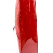 Salvatore Ferragamo Gancini Tote Bag | Red Patent Leather | Gold-Tone Hardware