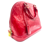 Louis Vuitton | Alma PM Handbag | Red Monogram Vernis | Gold-Tone Hardware