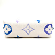 Louis Vuitton By The Pool Pochette Cosmétique | White & Blue Monogram Giant | Gold-Tone Hardware