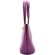 Vintage Céline Bucket Tote Bag | Magenta Leather | Gold-Tone Hardware