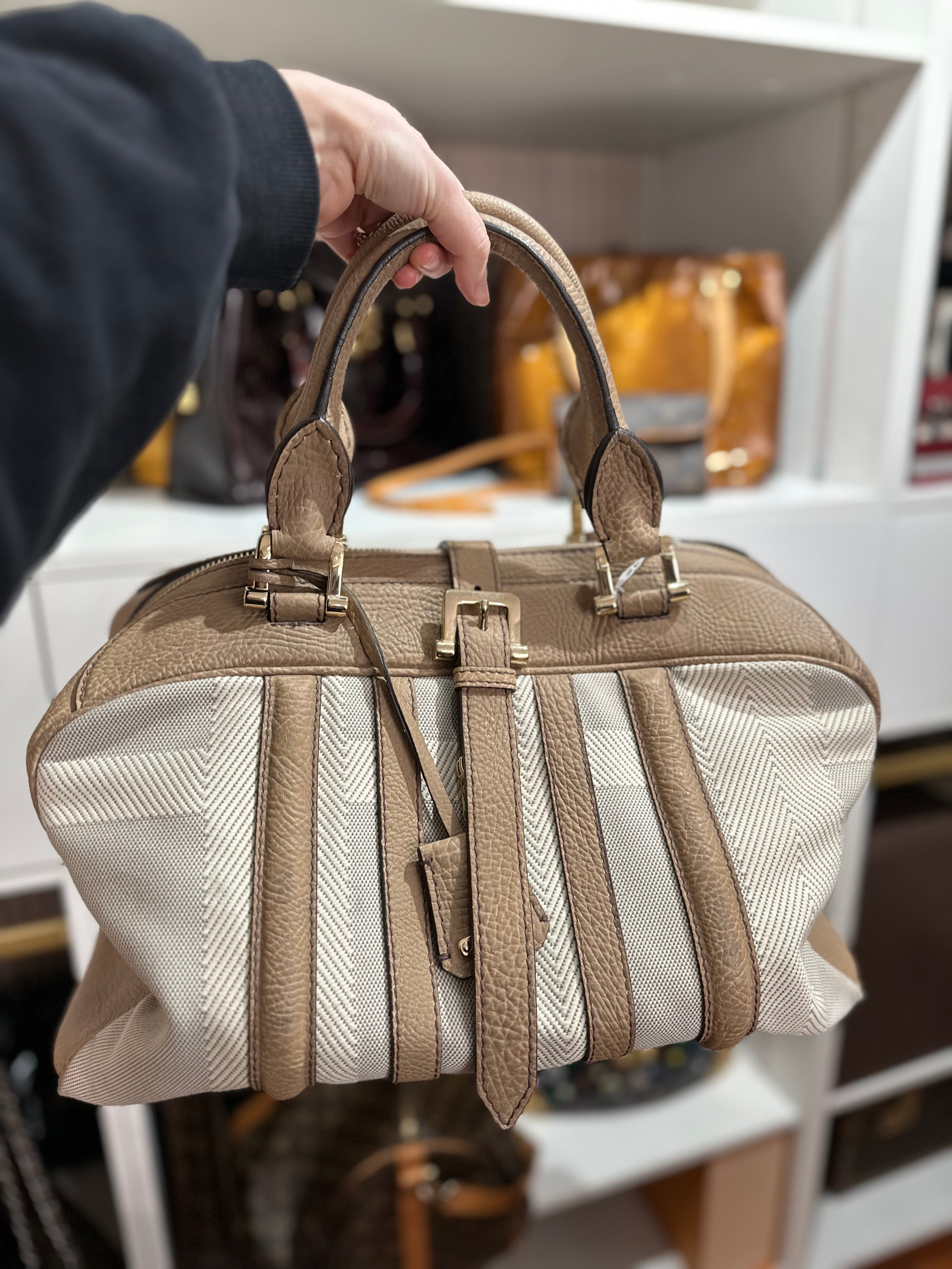 Burberry Canvas Shoulder Bag