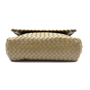 Bottega Veneta | Olimpia Shoulder Bag | Olive Intrecciato Nappa Leather | Gold-Tone Hardware