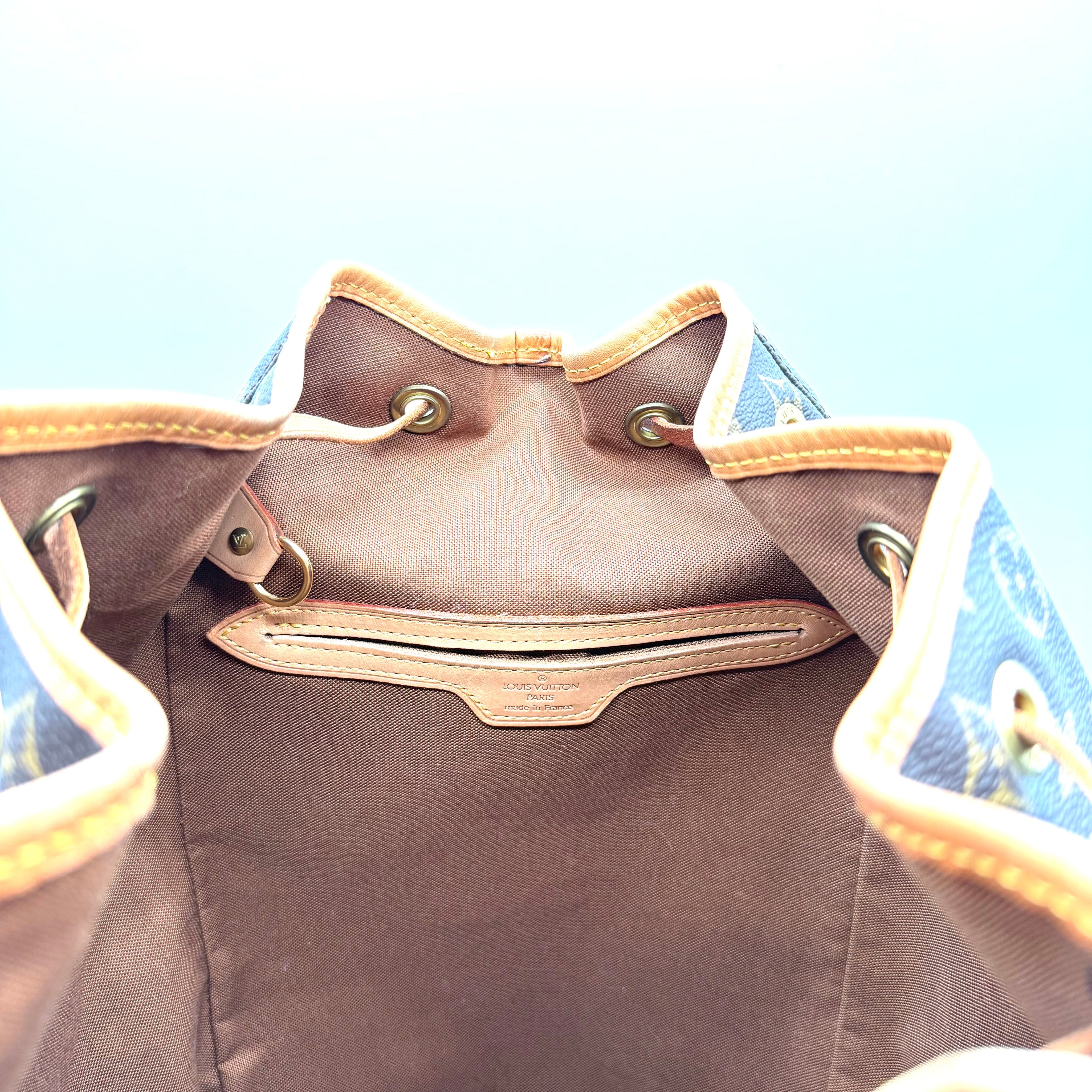 Louis Vuitton Montsouris GM Backpack | Monogram Canvas & Vachetta Leather | Gold-Tone Hardware