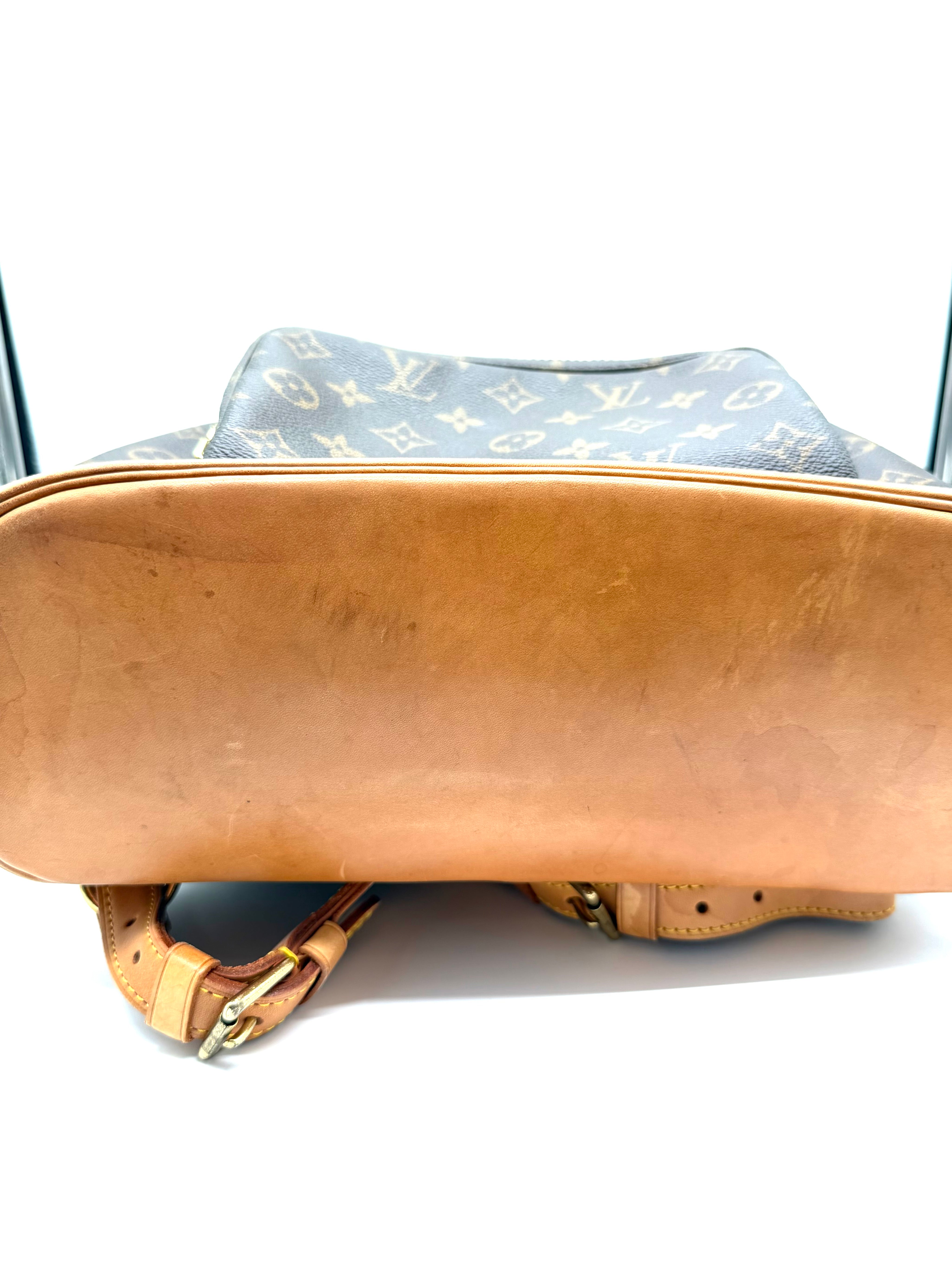 Louis Vuitton Montsouris GM Backpack | Monogram Canvas & Vachetta Leather | Gold-Tone Hardware