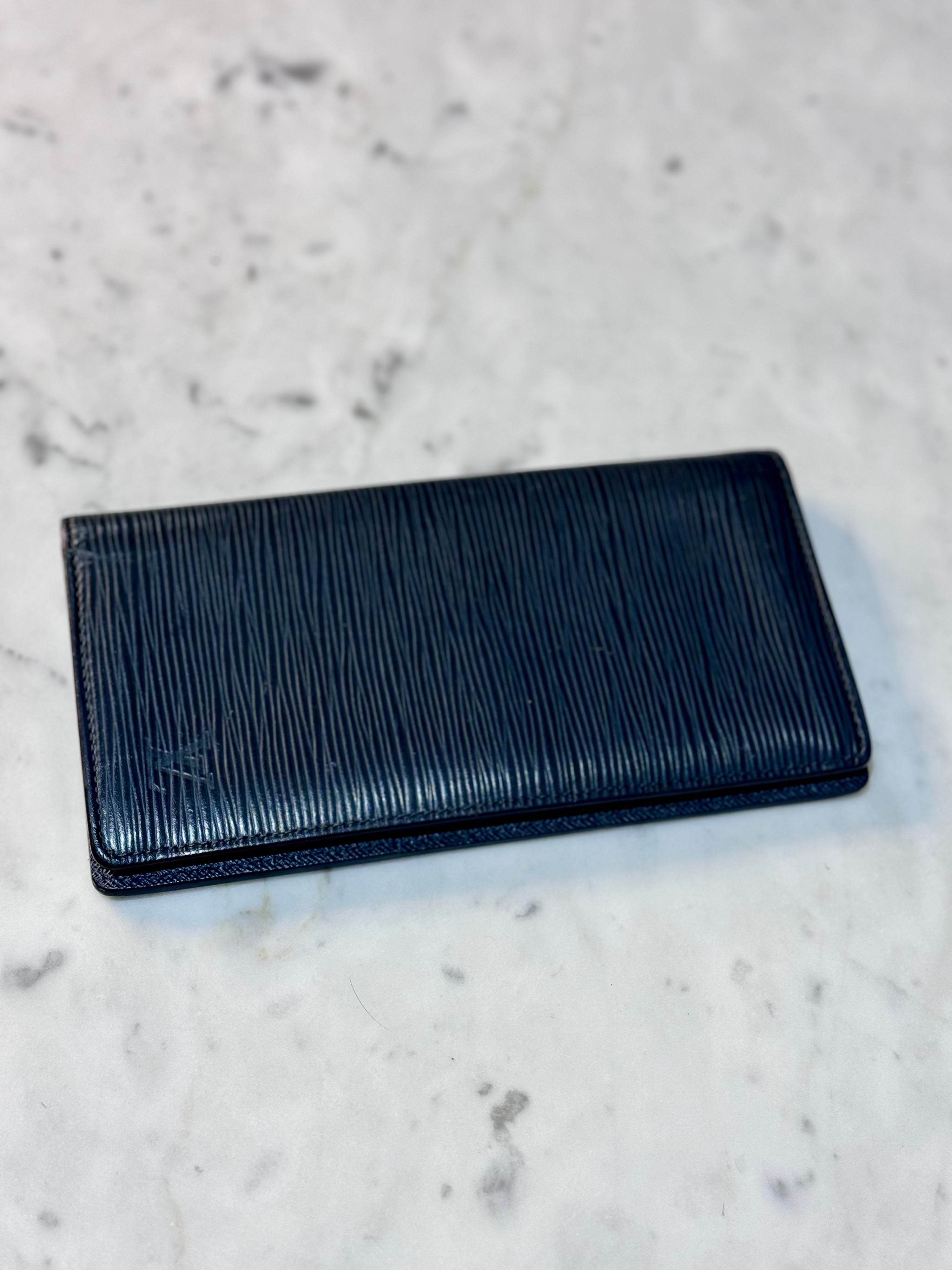 LV GUNMETAL WALLET