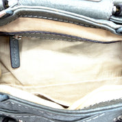 Chloé Paddington Handbag | Metallic Grey Leather | Silver-Tone Hardware (29cm)