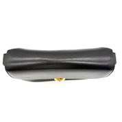 Vintage Celine Ring-Clasp Shoulder Bag | Black Leather | Gold-Tone Hardware