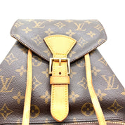 Louis Vuitton Montsouris GM Backpack | Monogram Canvas & Vachetta Leather | Gold-Tone Hardware