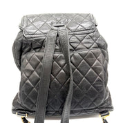 Chanel Quilted Backpack | Black Leather | Gold-Tone Hardware