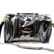 Chanel | Vintage CC Boston Bag | Black Patent Leather | Gold-Tone Hardware