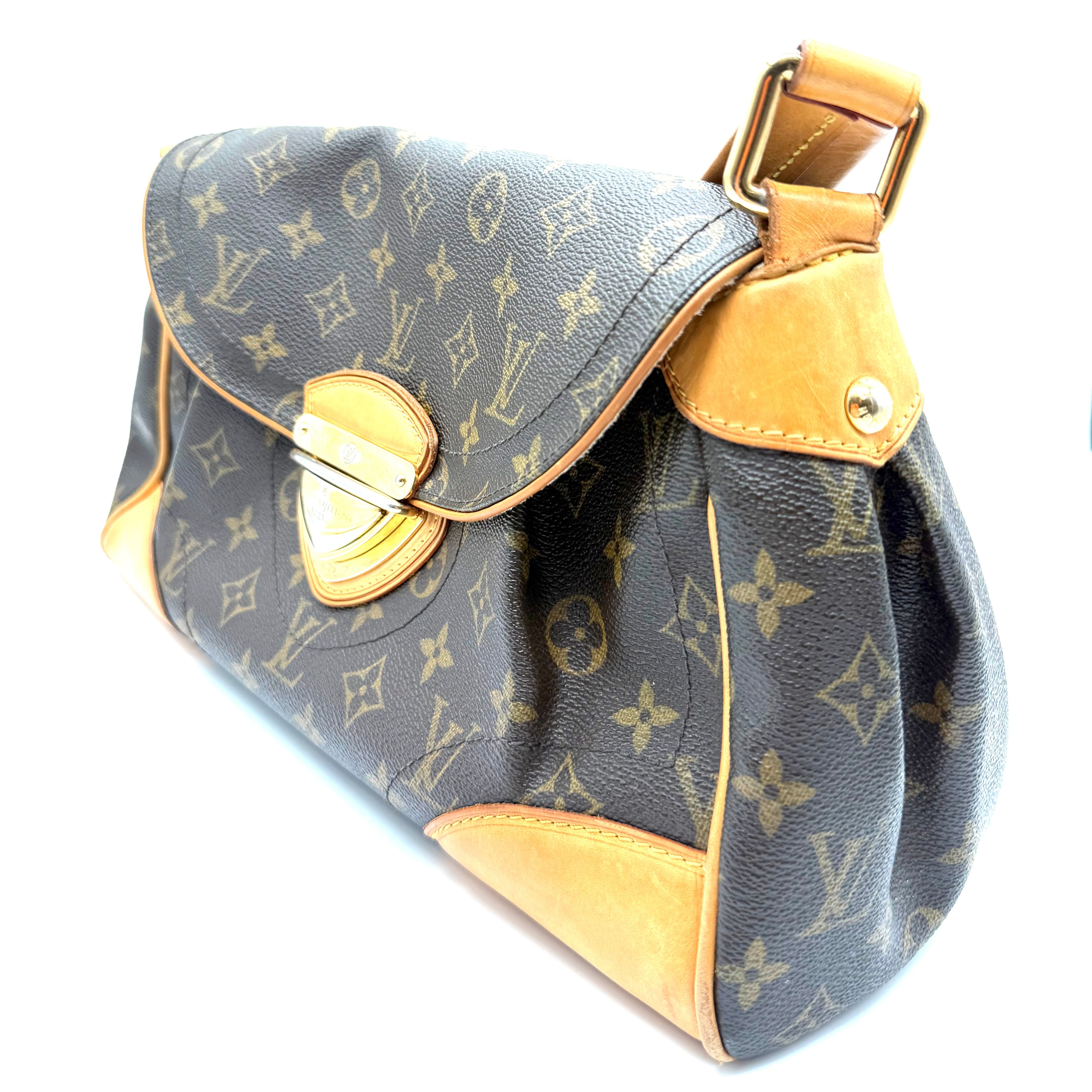 Louis Vuitton Beverly GM Shoulder Bag | Monogram Canvas & Vachetta Leather | Gold-Tone Hardware