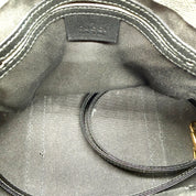 Gucci Joy Boston Bag | Ivory GG Canvas & Black Leather | Gold-Tone Hardware